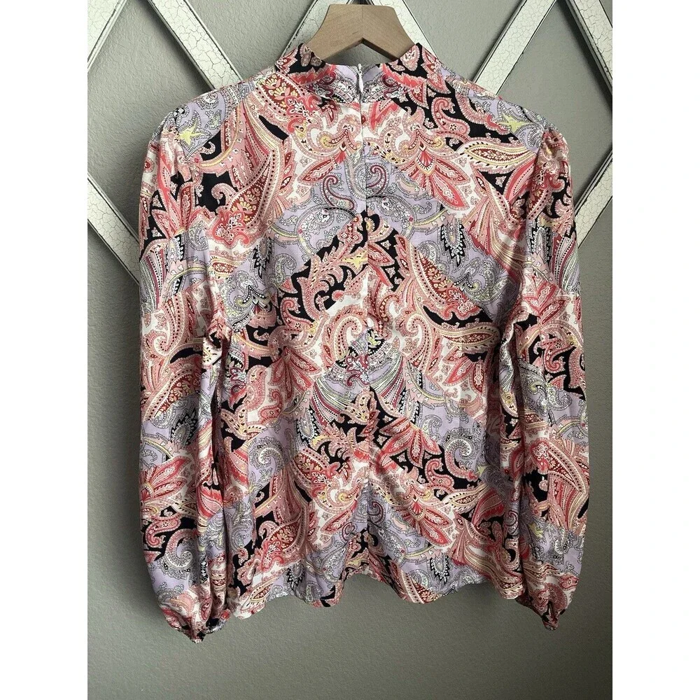 NWT! Beulah Style Women's M 2-piece Dress Multi Paisley Skirt & Top